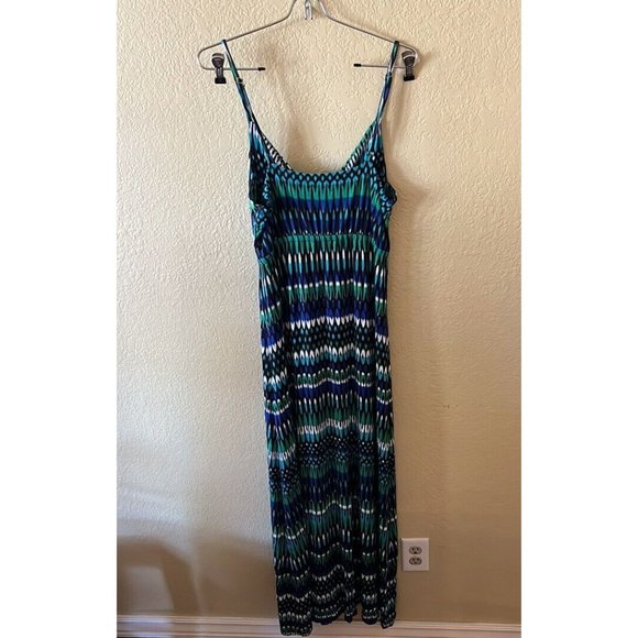 Calvin Klein spaghetti strap Maxi Dress Sz 8 - Picture 4 of 7